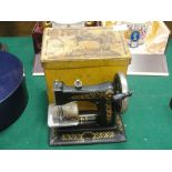 A boxed Bing toy sewing machine