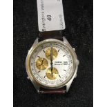 A Seiko chronograph;