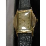 A 1940s Grant Deco-style wristwatch