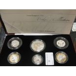 A UK 2006 cased Piedfort Collection Silver Proof Set: 5-50p (6)