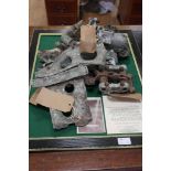 A quantity of WWI and WWII Zeppelin crash relics from LZ127,