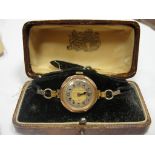 A 9ct ladies Record wristwatch,