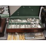 A boxed canteen of cutlery;