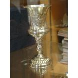 A HM silver goblet