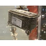 A HM silver trinket box (A/F)