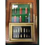 Two framed collections of ammunition to include Holland & Holland examples