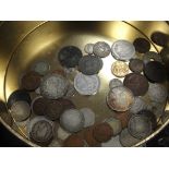 A quantity of coins to inc Georgian and Victorian silver