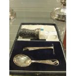 A HM silver Fielding set;