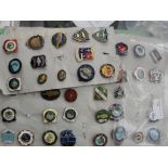 Approx 200 vintage angling badges,