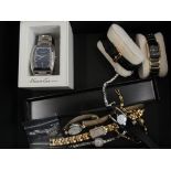 A quantity of dress watches to inc Kenneth Cole,