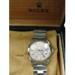 A boxed Rolex Stainless Oysterdate Precision