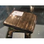 A HM silver cigarette case