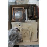 A quantity of Victorian and Edwardian photographs in frames to inc the Will of the Sgt Major to the