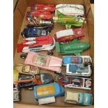 A box of TV-related diecast to inc Dinky Fab 1,