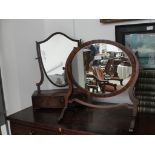 Two 19th century dressing table mirrors