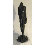 J Cautier (French, 20th century):
a cast-iron figure depicting Mephistopheles,