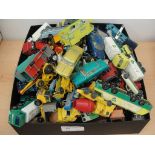 A box of playworn Lesney and Matchbox vehicles