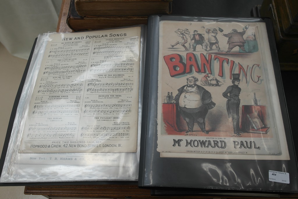 A collection of sheet music, c1900,