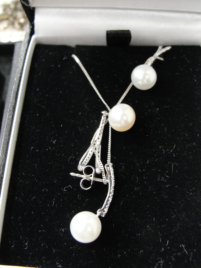 HM silver necklace and earring sets