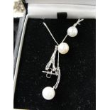 HM silver necklace and earring sets
