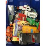 A box of playworn diecast,