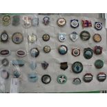 Approx 200 vintage angling club badges