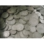 A large quantity of pre-47 coins to inc half crowns, florins,