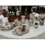 A quantity of EPNS to inc tea service,