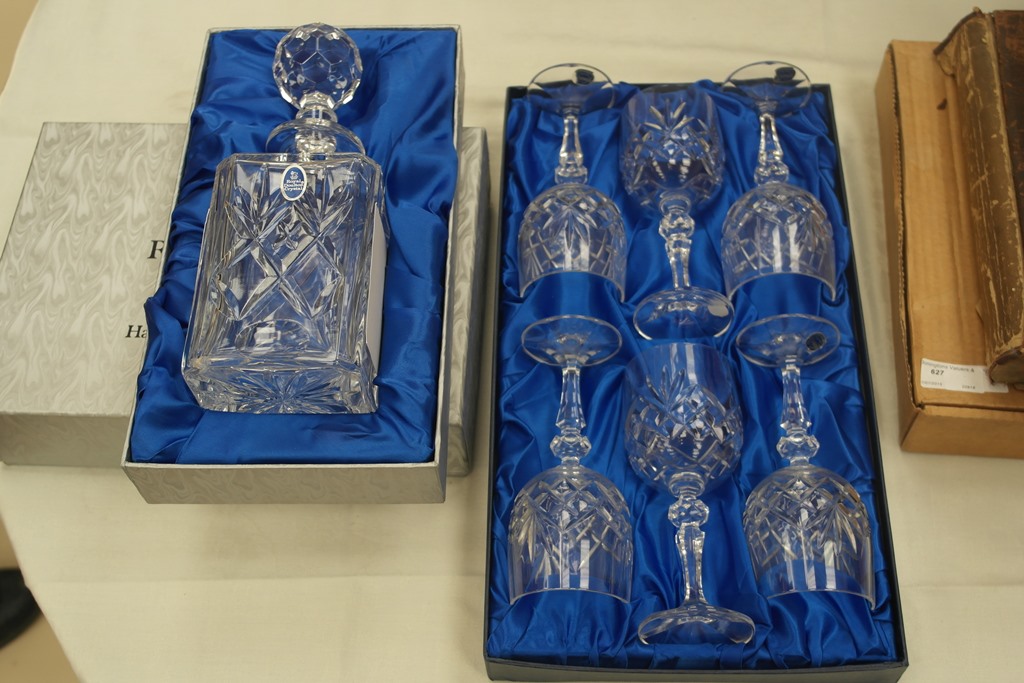 A boxed Royal Doulton decanter;