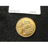 A 1914 London Mint sovereign