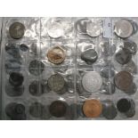 A quantity of coins to inc 18th/19th century tokens, 1690 gun money, halfcrowns,
