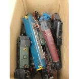 A box of Hornby 00 gauge locomotives & tenders