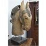 A carved Victorian horse's head,