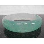 A Jadeite Bangle:
Aqua blue, green & white,