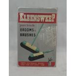 A vintage tin 'Kleensweep' advertising stand