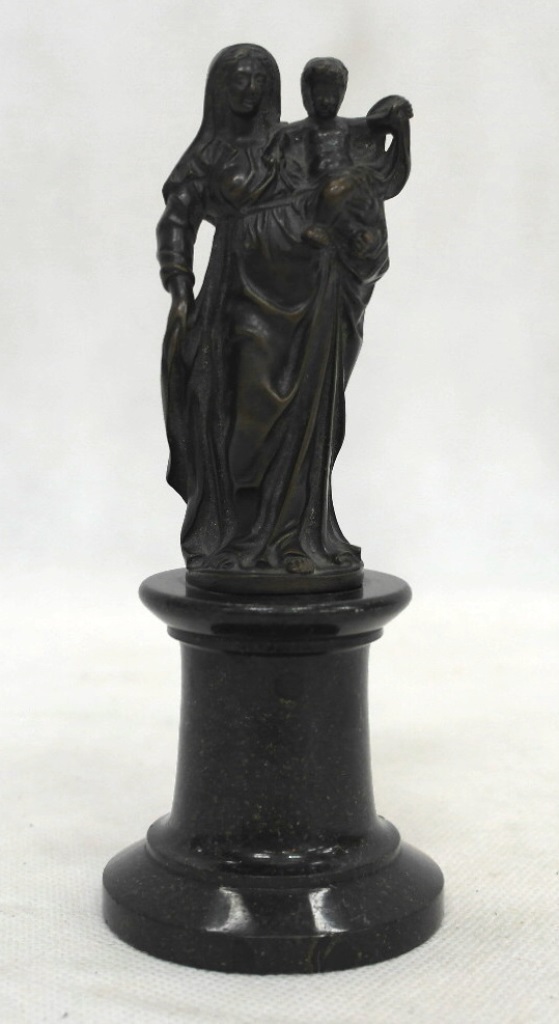 An 18th/19th century Italian bronze of the Madonna and child