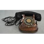 A 1920s Belgian copper telephone