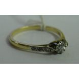 An 18ct diamond solitaire approx .