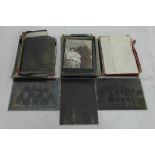 A quantity of Edwardian glass photographic plates