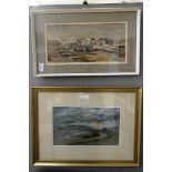 Collister (19th/20th century): Two watercolours depicting scenes on the Isle of Man, each signed,