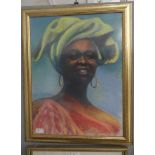 G R Wright (20th century): Study of a tribal lady, signed,