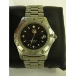 A boxed Tag Heuer Pro 2000 gentleman's wristwatch 2005 model: matt black dial:
962.