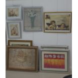 A quantity of large decorative prints to inc examples after Raphael etc