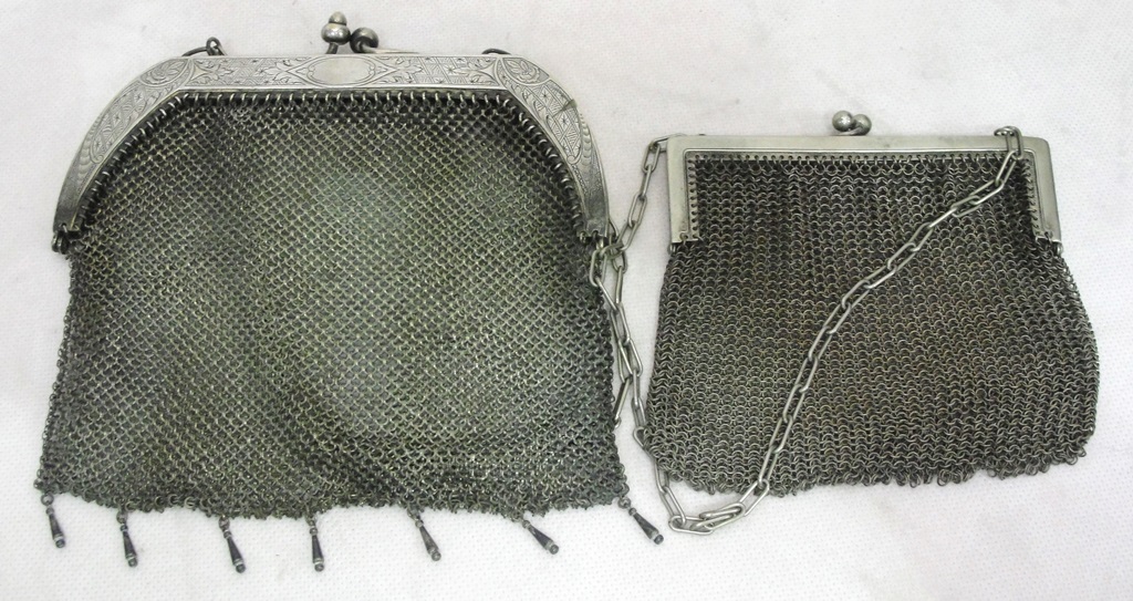 Mesh chain purses,