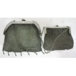 Mesh chain purses,