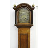 An 18th century mahogany cased longcase clock,