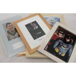 A collection of autographed photographs to inc Batman and Robin, Roger Bannister,