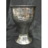 A silver vase by K Anderson: approx weight 14 oz