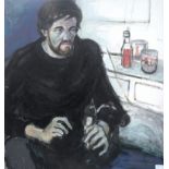 Sonia Handford (1925-2010): Portrait of a man, oil on canvas, 75 x 71 cm.
