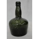 A 17th/18th century mallet-shaped bottle